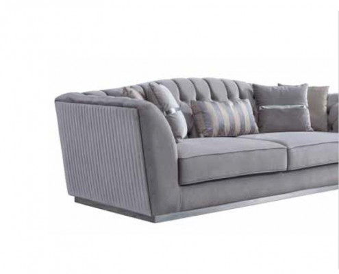 Sofa tapicerowana 3-miejsce do siedzenia wygodna luksusowa sofa w stylu nowoczesnym 286cm