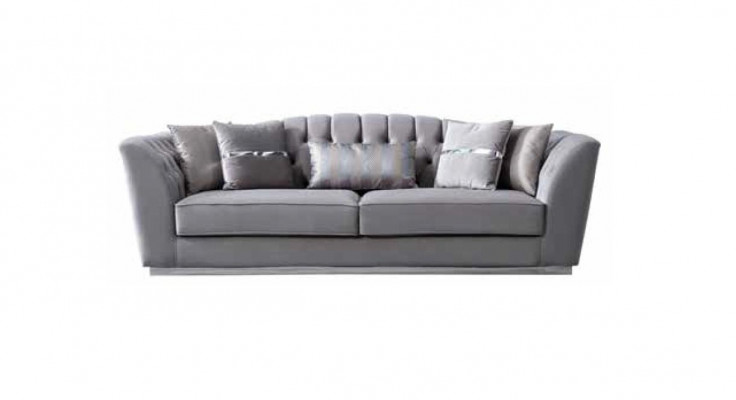Sofa tapicerowana 3-miejsce do siedzenia wygodna luksusowa sofa w stylu nowoczesnym 286cm