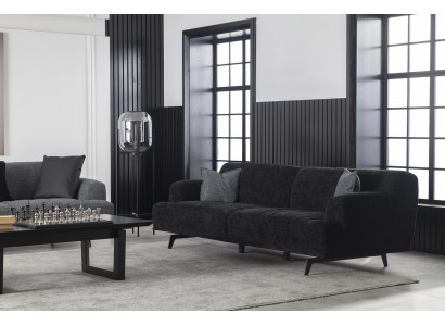 Sofa trzyosobowa Podkładka 235 cm sofa materiałowa Włókienniczy kanapy poduszki na siedziska Meble