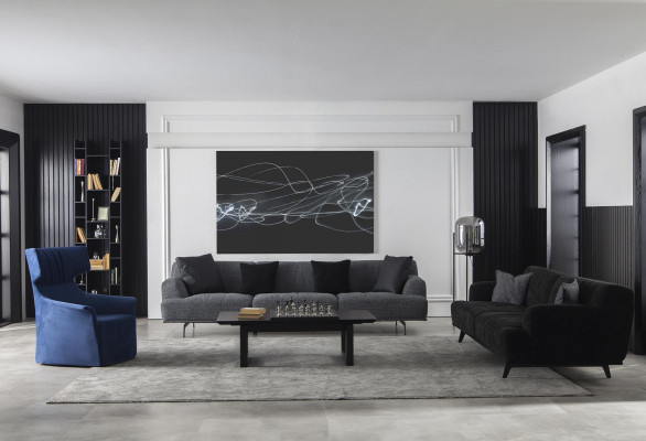 Kanapa czteroosobowa Podkładka Meble sofa materiałowa Kanapa 284cm Kanapy Duże Sofy