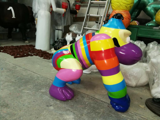 Projektant Rysunek Statua Nowoczesne Figury Posągi Dekoracja Dekoracja Gorilla Garden Nowość