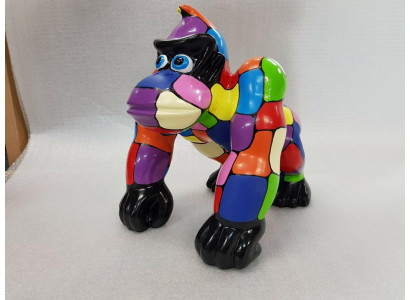 Streszczenie Gorilla Projektant Postać Statua Figurki Posągi Dekoracja Dekoracyjny Ogród