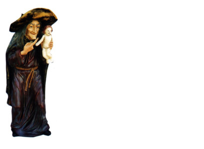 Projekt Baba Jaga CZAROWNICA Postać Statua Rzeźba Figury Rzeźby Dekoracja Dekoracja
