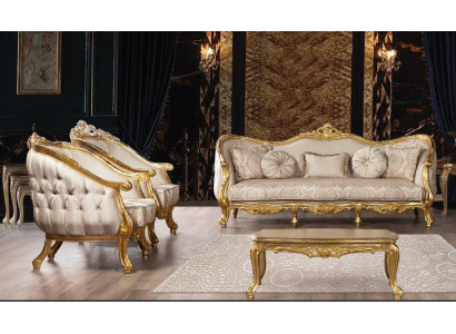 Barokowy Zestaw sofowy 3+1+1 miejsce do siedzenia Chesterfield Sofa Sofy Fotel Siedziba Ustawić