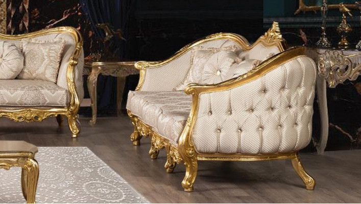 Barokowy Zestaw sofowy 3+1+1 miejsce do siedzenia Chesterfield Sofa Sofy Fotel Siedziba Ustawić