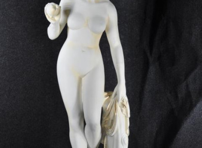 Antyk Marmurowa Statua Eva z Jabłkiem XXL Figurka Figurka Rzeźba Dekoracja PG010