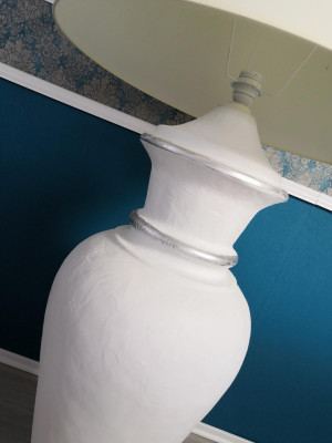 XXL Design Lampa podłogowa Wazon Stojak Lampa Lampy Podświetlana Galota 132cm Półka