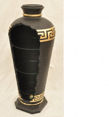 XXL Medusa Antyk Style Gablota Bar Wazon Podłogowy Szafa Vintrinen Kolumna 127cm Nowość