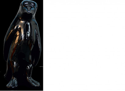 Design Pingwin Czarny Postać Statua Rzeźba Figurki Rzeźby Dekoracja Nowy 3062