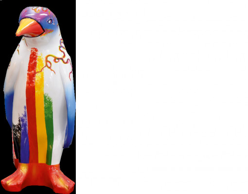 Projekt luksusowej rzeźby figurowej Praca fizyczna pingwina rzeźby zwierząt XXL Figurki 67cm