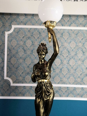 Projektant XXL Duża Statua Lampa Lampa Lampa podłogowa Lampa podłogowa Lampa 227cm