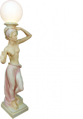 Antyk Style Figura Lampa Podłogowa Stojak Tancerka Brzucha Lampa Lampa Lampy Rzeźba Nowość