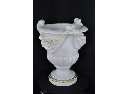 Wazon XXL Dekoracja Stołowa Wazony Deco W Stylu Antyk Rzeźba Figura Kielich Rzym 79cm