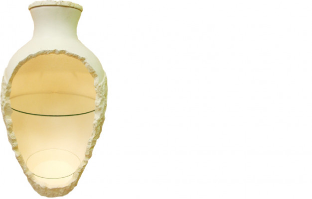 Design Vase Bar prezentuje lekką Galota ze szklanymi wstawkami Galota Vase Bar