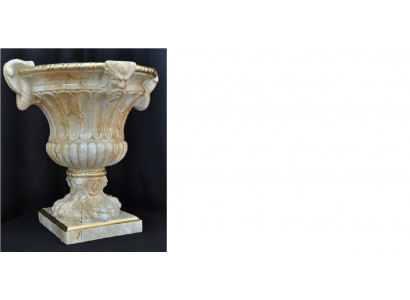 Wazon XXL Dekoracja Stołowa Wazony Deco Styl Antyk Rzeźba Figura Kielich Rzym 69cm