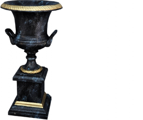 Wazon XXL Dekoracja Stołowa Wazony Deco W Stylu Antyk Rzeźba Figura Kielich Rzym 0879