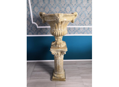 Wazon XXL Tabela Dekoracja Wazony Dekoracyjne 69cm Styl Antyk Rzeźba Figura Kielich Rzym