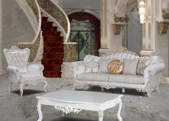 Sofa 3 miejsce do siedzenia Podkładka Włókienniczy Materiał Chesterfield Kanapy Trzyosobowe Nowe