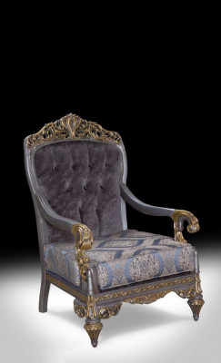 Sofa Chesterfield Fioletowy stolik kawowy Designerska Grupa 3-częściowa. Salon