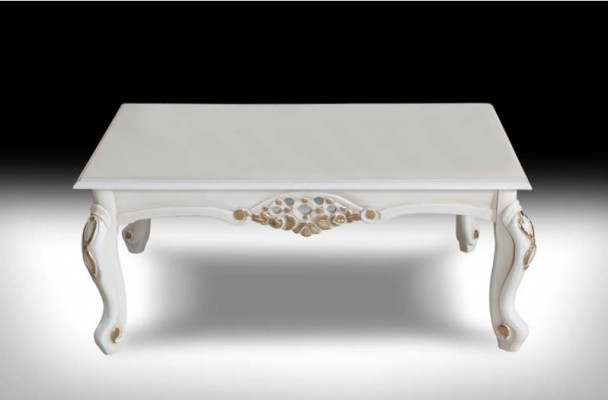 stolik kawowy Tabela Luxury Table Living Room Design stoły Prostokątny Biały