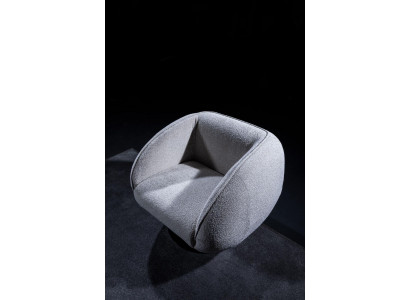 Włókienniczy Fotel 1 miejsce do siedzenia Tapicerowany Fotel Nowoczesny Design Luksusowy Salon