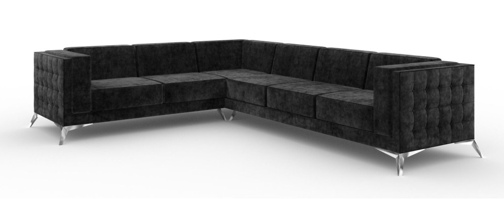 Narożnikowa kanapa Sofa Chesterfield Zestaw Tapicerowany Kanapa Żywy krajobraz L-shape Design Nowość