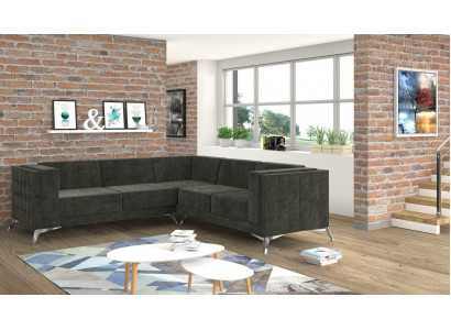 Żywy krajobraz Narożnikowa kanapa Sofa w kształcie litery L kanapa dekoracyjny projekt kanapa Włókienniczy nowoczesny