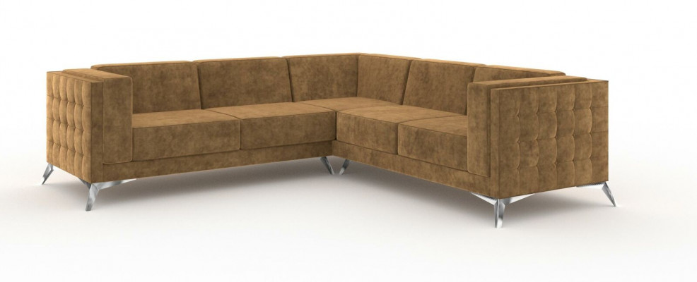 Design Narożnikowa kanapa Sofa Lform Couch Podkładka Klasyczne Kanapy Narożnik Sofy Brązowe Nowe