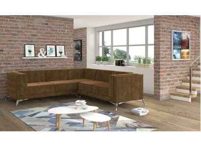 Design Narożnikowa kanapa Sofa Lform Couch Podkładka Klasyczne Kanapy Narożnik Sofy Brązowe Nowe