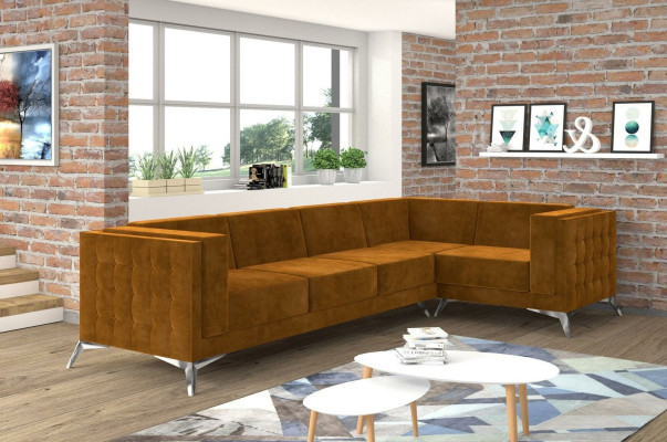 Sofa tekstylna Couch Żywy krajobraz Ustawić Design Nowoczesna Sofa Narożnikowa kanapa