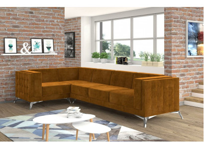 Sofa tekstylna Couch Żywy krajobraz Ustawić Design Nowoczesna Sofa Narożnikowa kanapa