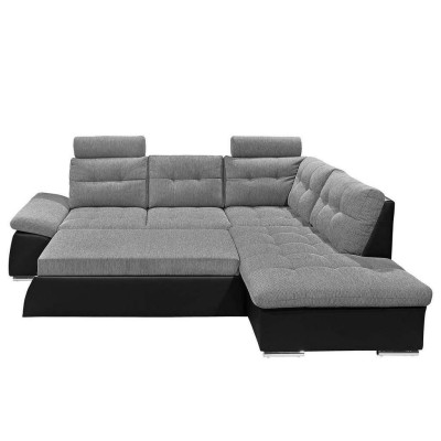 Narożnikowa kanapa Sofa w kształcie litery L Couch Design Podkładka Modern Skóra Włókiennicza Funkcja łóżka