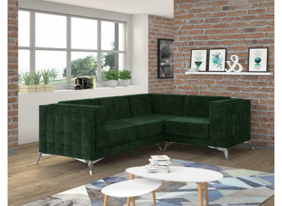 Narożnikowa kanapa Sofa w kształcie litery L Sofa Design Kanapy Podkładka Włókienniczy Nowoczesny Narożnik Ustawić Zielony