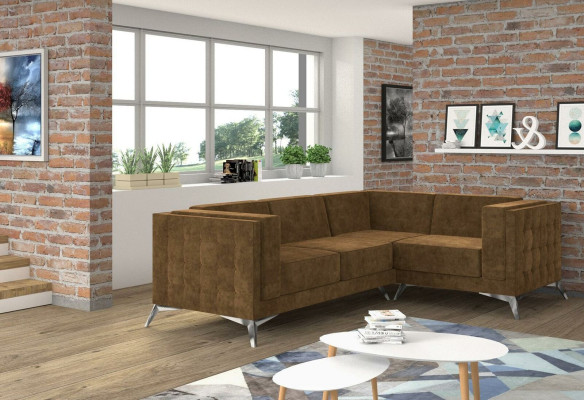 Materiał Kanapa w kształcie litery L Żywy krajobraz Narożnikowa kanapa Ustawić Sofa o nowoczesnym designie