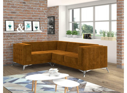 Narożnikowa kanapa Designerska Sofa w kształcie litery L Podkładka Siedziba Ustawić Materiał Żywy krajobraz