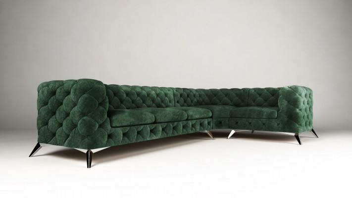 Chesterfield Design Narożnikowa kanapa Sofa Couch Design Couches Podkładka Zestaw narożny