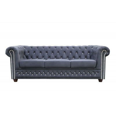 Chesterfield Zestaw sofowy 3+2+1 rozkładana sofa Sofa Kanapa Podkładka Skóra Sofy Łóżko