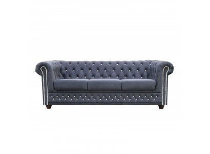 Chesterfield Zestaw sofowy 3+2+1 rozkładana sofa Sofa Kanapa Podkładka Skóra Sofy Łóżko