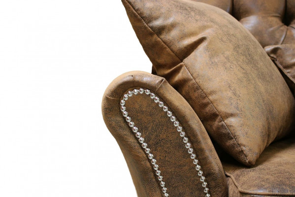 Vintage Chesterfield Zestaw sofowy Couch Podkładka Sofa Skóra 3+1 miejsce do siedzenia Zestaw