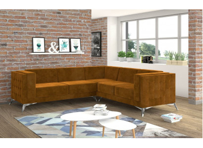 Narożnikowa kanapa Żywy krajobraz Design Sofa Couch Podkładka Siedziba Ustawić Włókienniczy