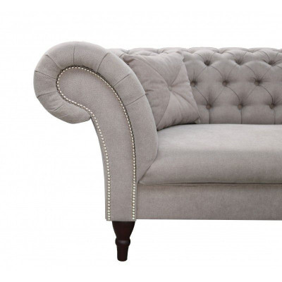 Chesterfield Zestaw sofowy 3+2 Sofa Podkładka Design Skóra Materiał Obcios