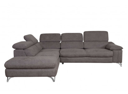 Design Narożnikowa kanapa Funkcja łóżka w kształcie litery L Sofa Skóra Włókiennicza Sofa Wielofunkcyjna