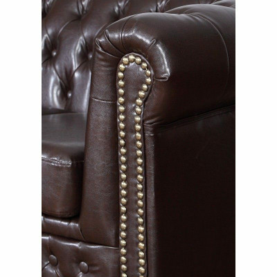 Chesterfield Zestaw sofowy Sofa 3+1+1 Kanapa Podkładka Zestaw Sofy Kanapy Yorki Nowość