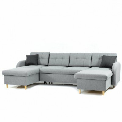 Żywy krajobraz Narożnikowa kanapa Materiał Kształt U funkcji łóżka Couch Deko Design Podkładka