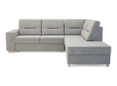 Design Narożnikowa kanapa Funkcja łóżka w kształcie litery L Sofy Skóra Włókiennicza Sofy Narożnik