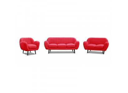 Zestaw sofowy 3+2+1 Kanapa Podkładka Sofy Kanapy Salon Design Chesterfield