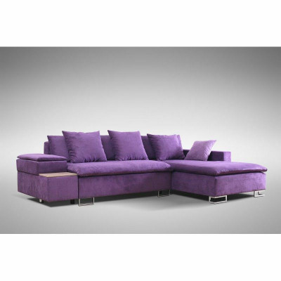 Design Narożnikowa kanapa Sofa w kształcie litery L Funkcja łóżka Couch Podkładka Siedziba Narożnik Sofy Włókiennicze Nowość