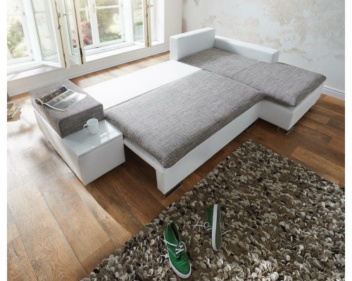 Projekt sofy rozkładanej Narożnikowa kanapa w kształcie litery L Funkcja łóżka włókienniczego Couch Sofas Materiał