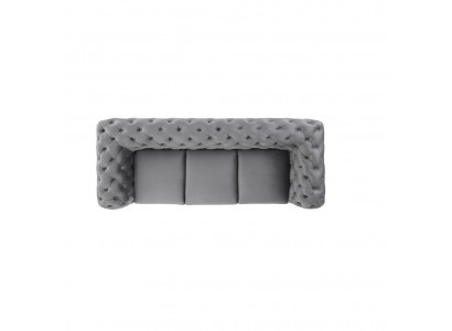 Designerska Sofa 3 miejsce do siedzenia Chesterfield Couch Podkładka Sofy Kanapy Trzyosobowa Siedziba