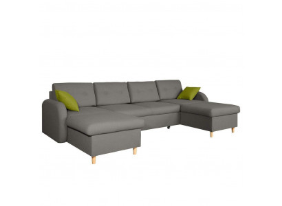 Design Narożnikowa kanapa Kształt U funkcji łóżka Kanapa Skóra Włókienniczy Sofy Sofa rozkładana